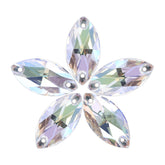 Crystal Transmission Navette Shape High Quality Glass Sew-on Rhinestones WholesaleRhinestone